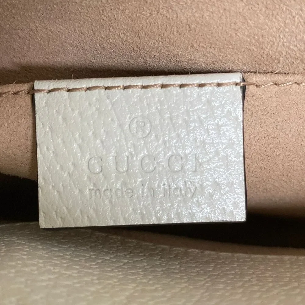 Gucci Ophidia GG Small Shoulder Bag Shoulder Bag 503877 White Beige Multi PVC - Picture 8 of 15